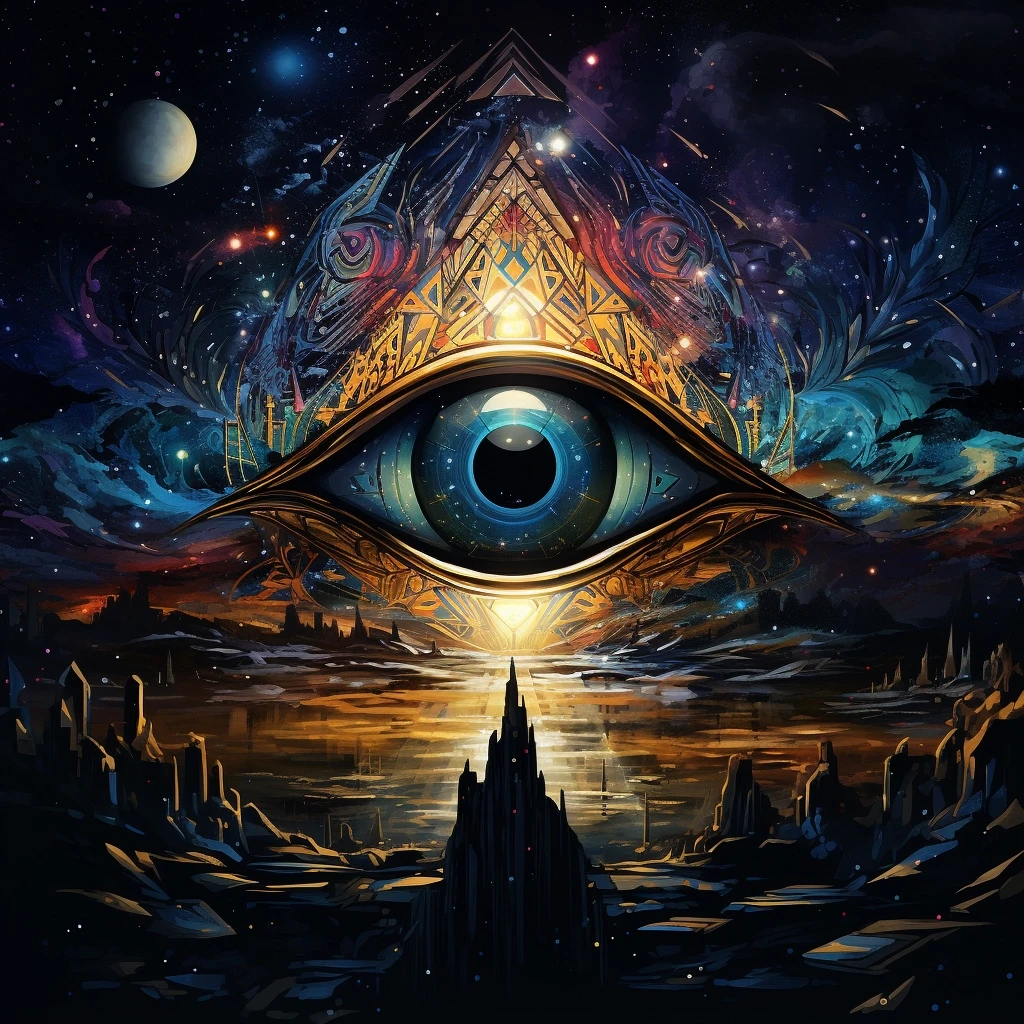 AI Art in Background